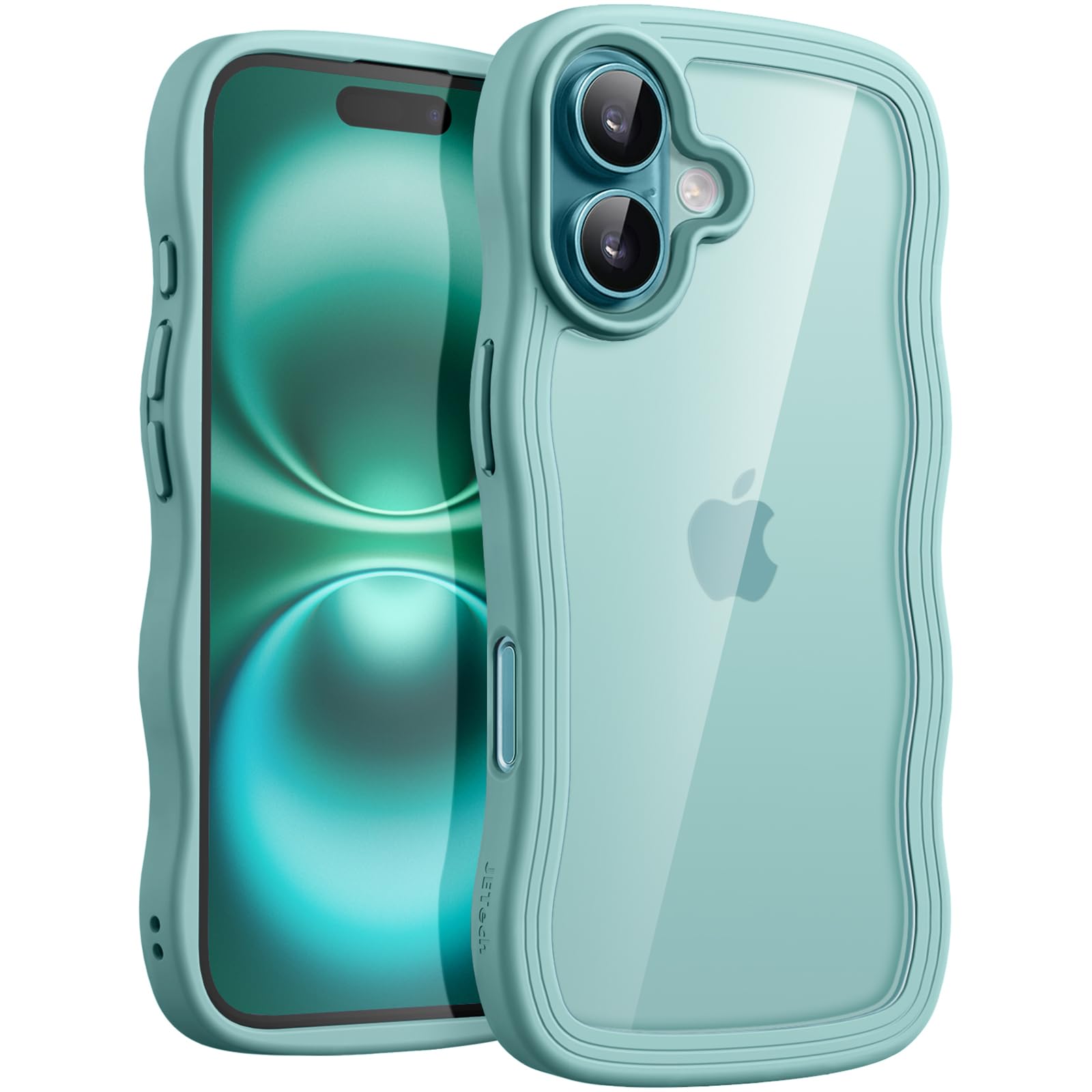 Amazon.com: JETech Wavy Case for iPhone 16 Plus 6.7-Inch, Cute